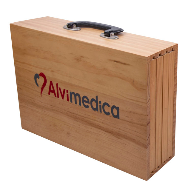 Boîte en bois à la recherche d'une boîte Eco Mailer en papier ondulé imprimé personnalisé pour emballage cadeau avec poignée