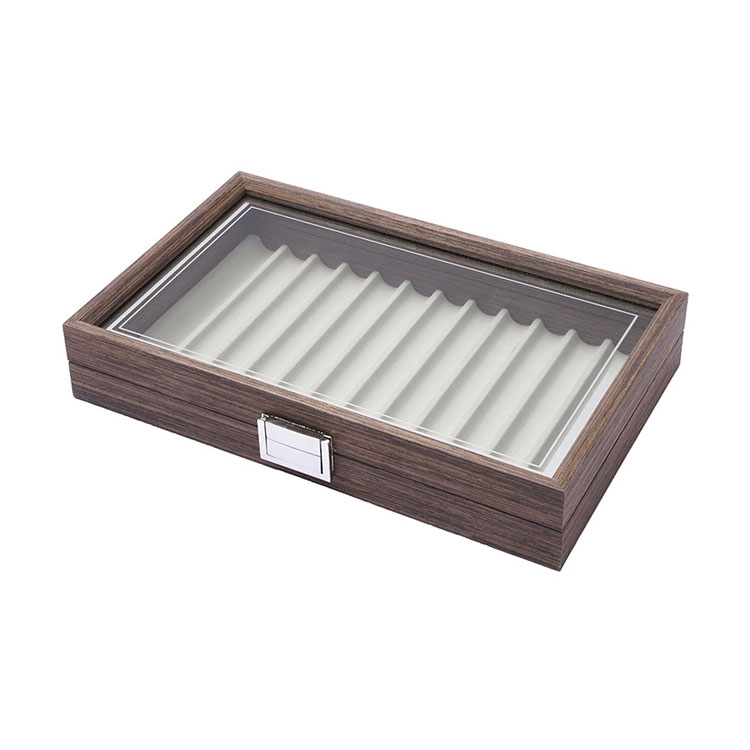 Boîtes-cadeaux Bouteille et stylo en bois pliant de luxe avec boîte pour la gravure