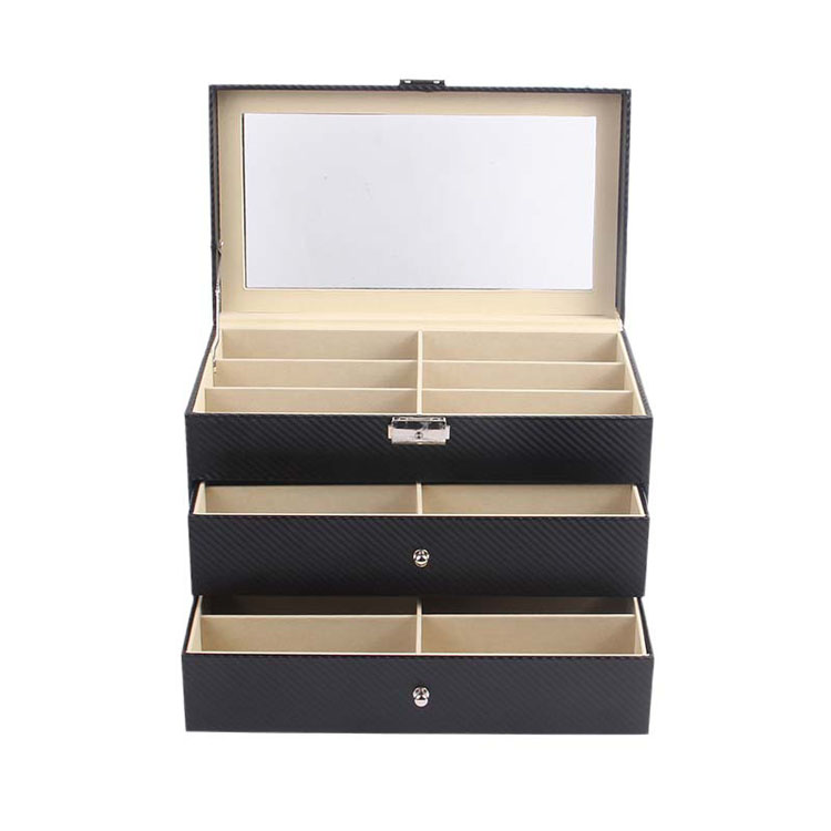 2024 Pu Wood Wood Navy Blue Sunglasses Boîtes d'emballage