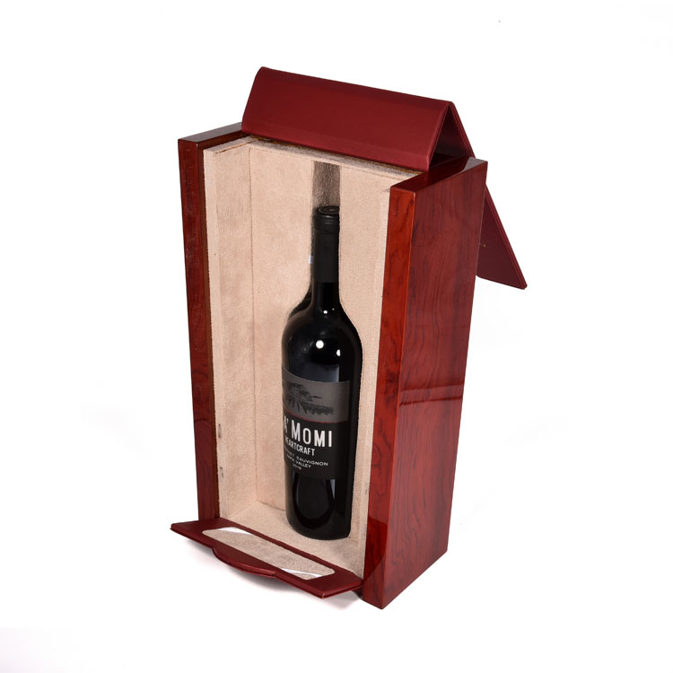 Panneaux d'extrémité imprimés Habillement de forme Souvenir Sacs réutilisables Collection de chocolats aléatoires Boîte de vin en bois